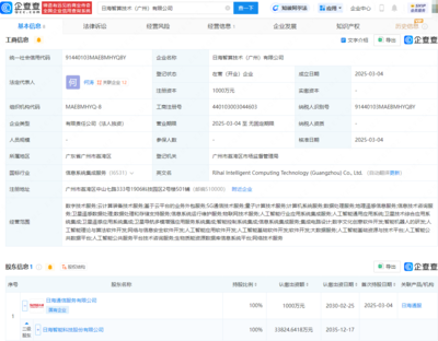 日海智能成立技术子公司，布局卫星遥感与云计算装备技术服务